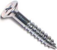 #14 X 1 1/2 WOOD SCREW FLAT PHILLIPS ZINC PLATED